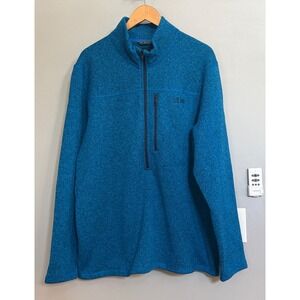 Stio Sweater Wilcox Fleece Half Zip Alpine Lake Heather XXL 200296-262 NWT‎
